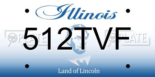 512TVF Illinois License Plate