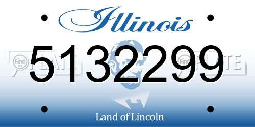 5132299 Illinois License Plate