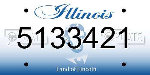 5133421 Illinois License Plate