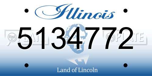 5134772 Illinois License Plate