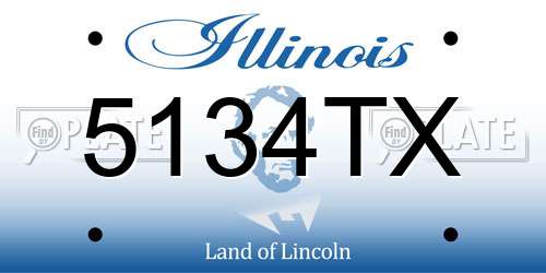 5134TX Illinois License Plate