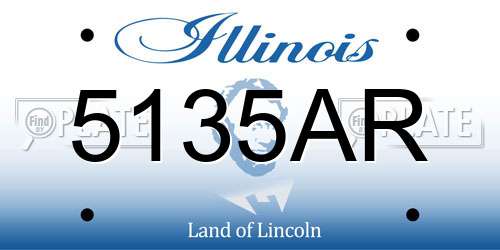 5135AR Illinois License Plate