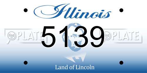 5139 Illinois License Plate