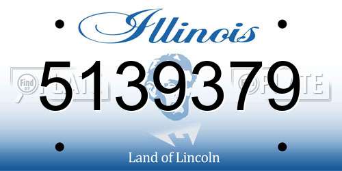 5139379 Illinois License Plate