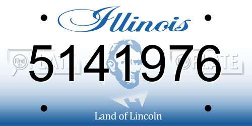 5141976 Illinois License Plate