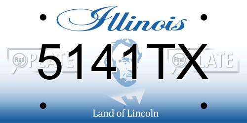 5141TX Illinois License Plate