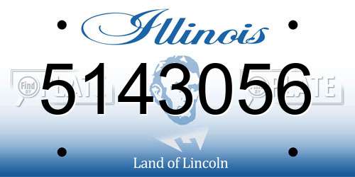 5143056 Illinois License Plate