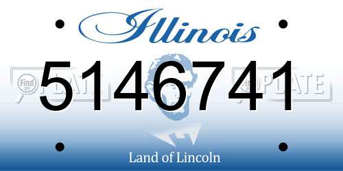 5146741 Illinois License Plate