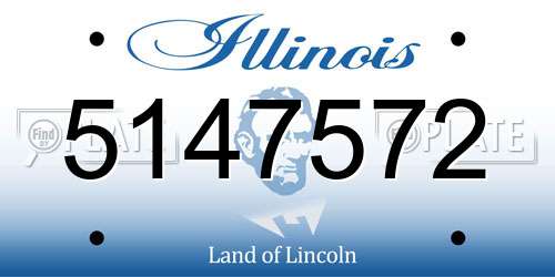 5147572 Illinois License Plate