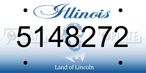 5148272 Illinois License Plate