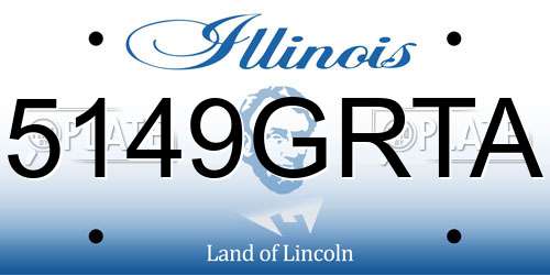5149GRTA Illinois License Plate