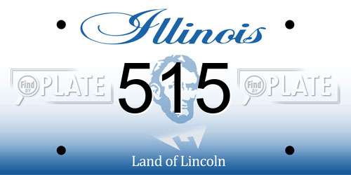 515 Illinois License Plate