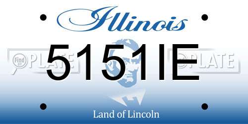 5151IE Illinois License Plate