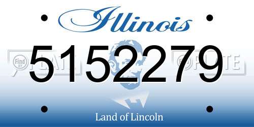 5152279 Illinois License Plate