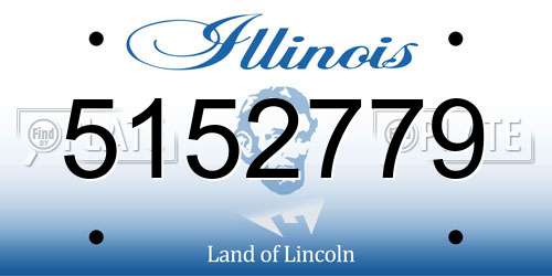 5152779 Illinois License Plate