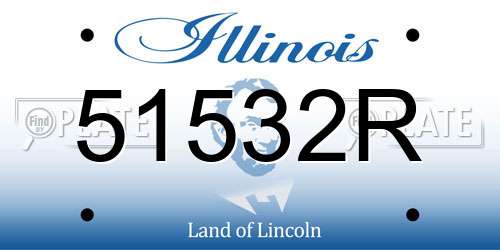 51532R Illinois License Plate