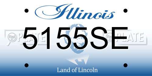5155SE Illinois License Plate