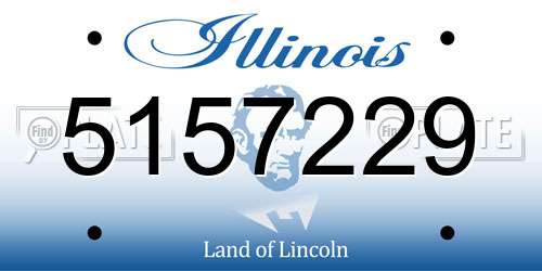 5157229 Illinois License Plate