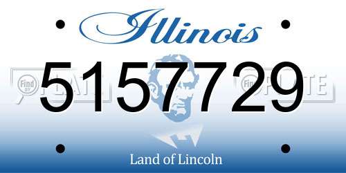 5157729 Illinois License Plate