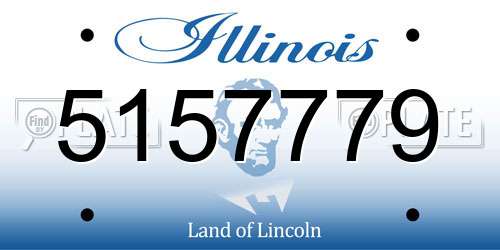 5157779 Illinois License Plate