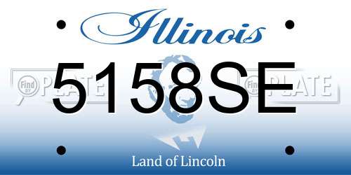 5158SE Illinois License Plate