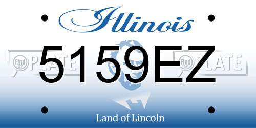 5159EZ Illinois License Plate