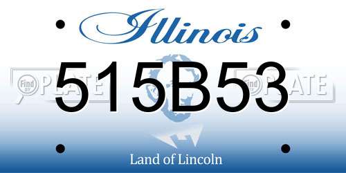 515B53 Illinois License Plate