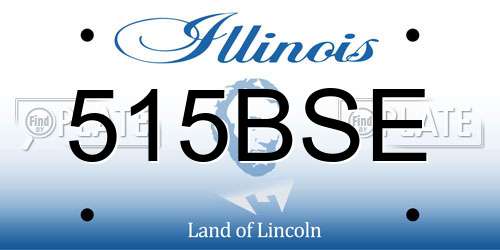515BSE Illinois License Plate