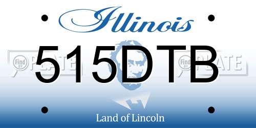 515DTB Illinois License Plate