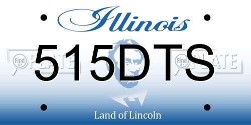 515DTS Illinois License Plate