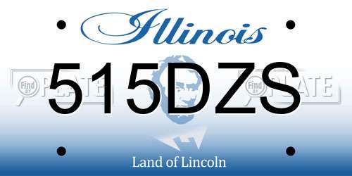 515DZS Illinois License Plate