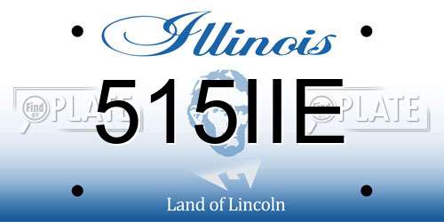 515IIE Illinois License Plate