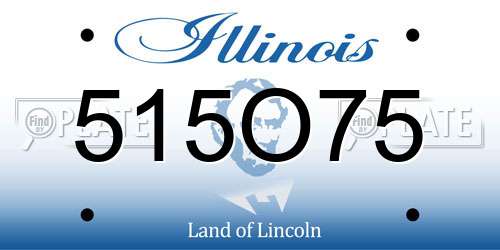 515O75 Illinois License Plate