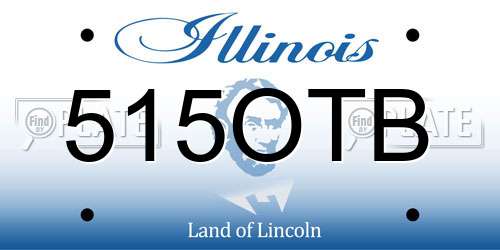 515OTB Illinois License Plate