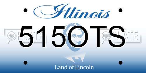515OTS Illinois License Plate