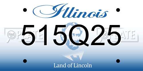 515Q25 Illinois License Plate