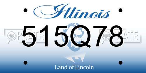 515Q78 Illinois License Plate