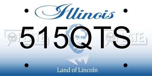 515QTS Illinois License Plate