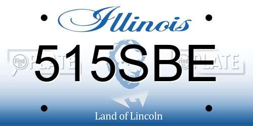 515SBE Illinois License Plate