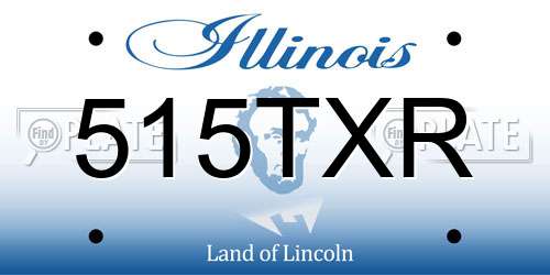 515TXR Illinois License Plate