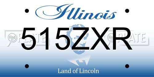 515ZXR Illinois License Plate