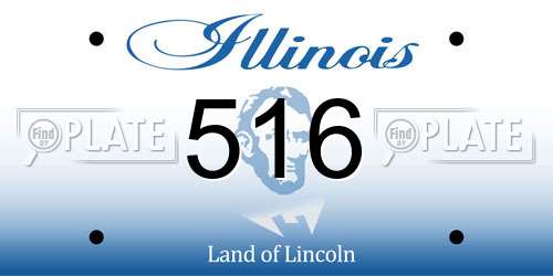 516 Illinois License Plate