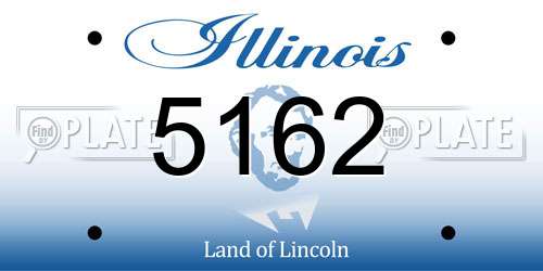 5162 Illinois License Plate