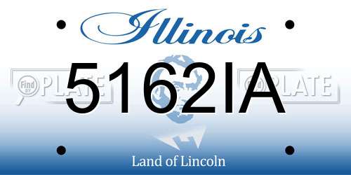 5162IA Illinois License Plate
