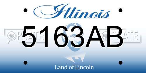 5163AB Illinois License Plate