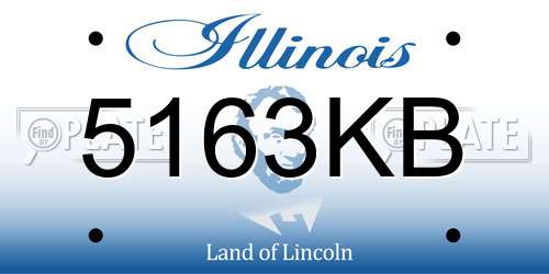 5163KB Illinois License Plate
