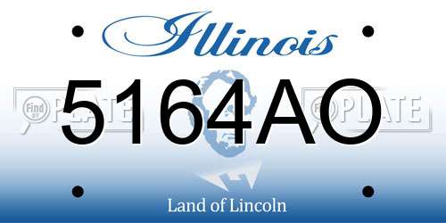 5164AO Illinois License Plate