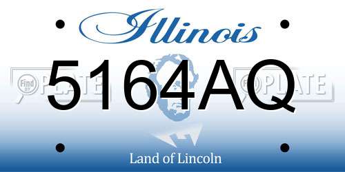 5164AQ Illinois License Plate