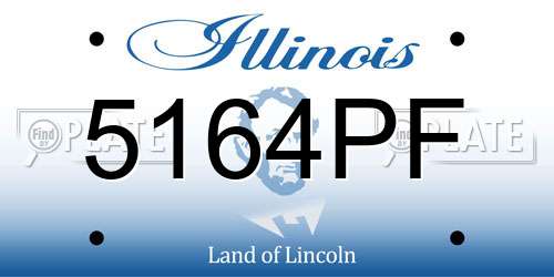 5164PF Illinois License Plate
