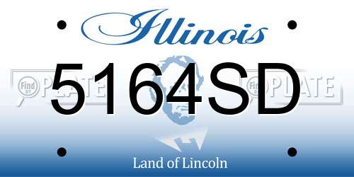 5164SD Illinois License Plate